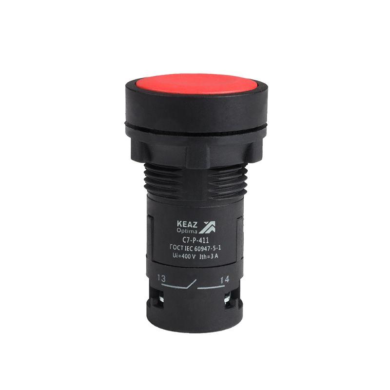 кнопка optisignal compact d22 с7-p-411 красн. 1но+1нз xb7na45 кэаз 362045 от BTSprom.by