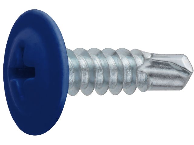 саморез 4.2х16 мм с прессшайбой, цинк, со сверлом, ral 5002 (14000 шт в коробе) starfix (цвет ультрамариново-синий) sm-79696-14000 от BTSprom.by
