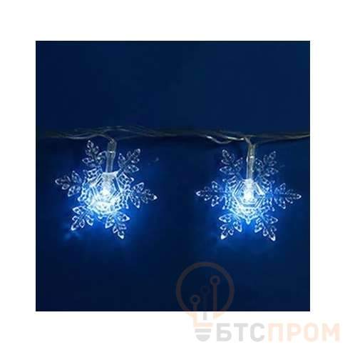  Гирлянда светодиодная «Снежинки-1» ULD-S0700-050/DTA WHITE IP20 SNOWFLAKES-1 с контроллером 50LED (дл.7м) Uniel 7930 фото в каталоге от BTSprom.by