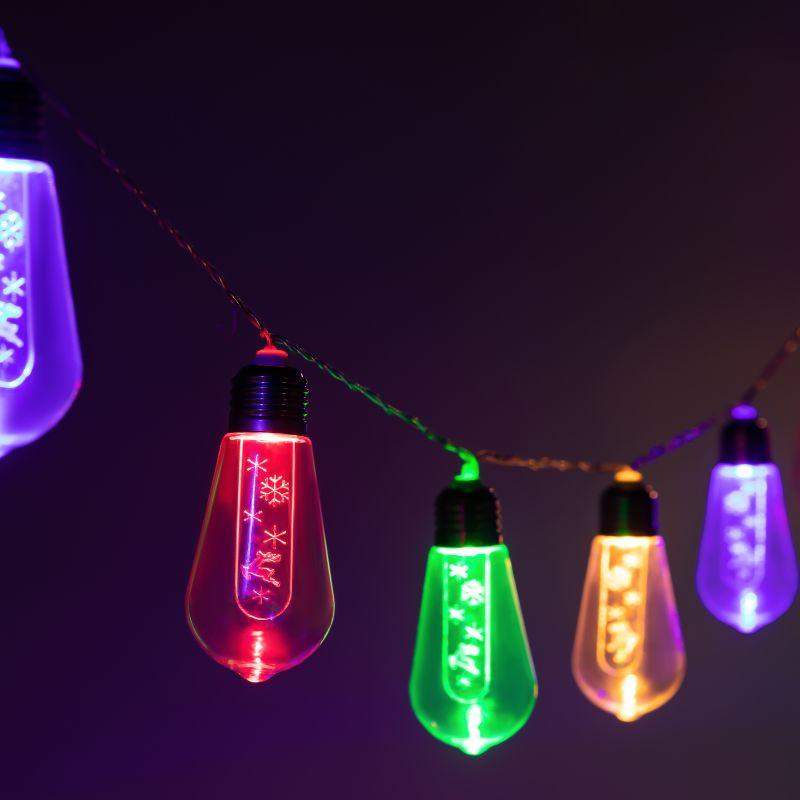 гирлянда светодиодная "нить с новым годом" 3м 10led мультиколор ip20 enin-16mэра б0060415 от BTSprom.by