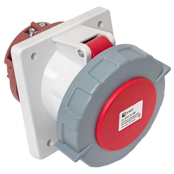  Розетка стационарная внутренняя угловая 4252 3Р+РЕ+N 32А 380В IP67 PROxima EKF ps-4252-32-380 фото в каталоге от BTSprom.by