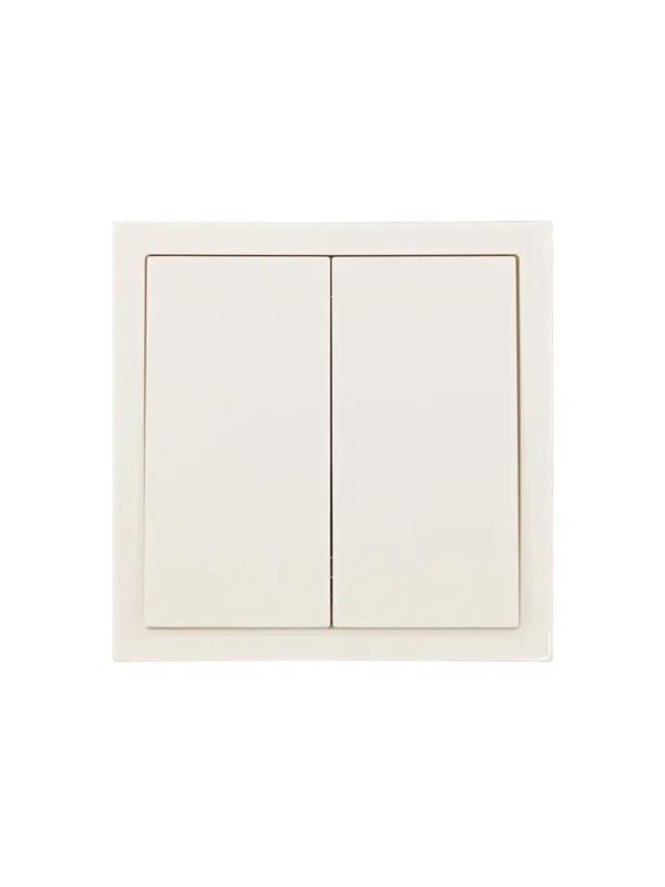  Выключатель 2-кл. СП ZIMA IP20 10А безвинт. зажим слон. кость LEZARD 704-9088-101QC фото в каталоге от BTSprom.by