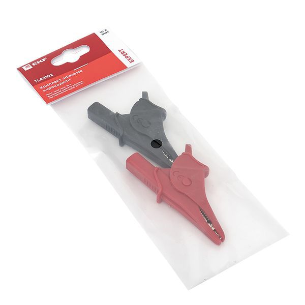  Комплект зажимов «крокодил» TLA3102 Expert EKF TLA3102 фото в каталоге от BTSprom.by