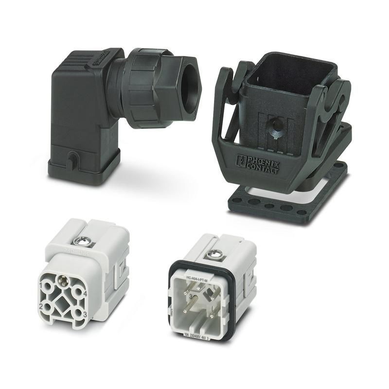 комплект вставных соединителей hc-sta-a04pt-bws-hs-m20-plrbk phoenix contact 1424448 от BTSprom.by