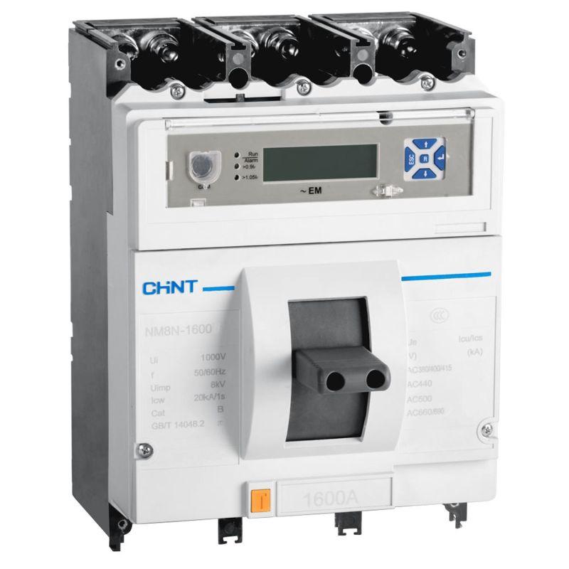 выключатель автоматический 4п 800а 100ка nm8n-1600h em с электр. расцеп. lcd (r) chint 263150 от BTSprom.by
