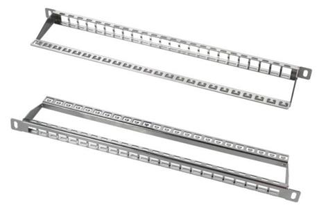 патч-панель модульная высокой плотности для keystone jack 19дюйм под 24 модуля stp 0.5u suprlan 10-0415 от BTSprom.by