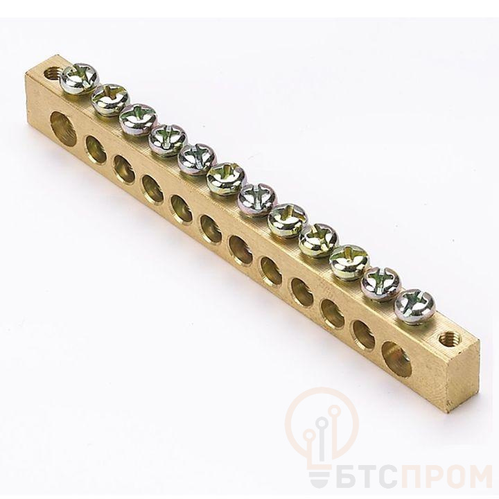 Шина PEN "ноль-земля" 8х12 12 отвер. латунь крепеж по краям PROxima EKF sn0-125-12-k фото в каталоге от BTSprom.by  Шина PEN "ноль-земля" 8х12 12 отвер. латунь крепеж по краям PROxima EKF sn0-125-12-k фото в каталоге от BTSprom.by