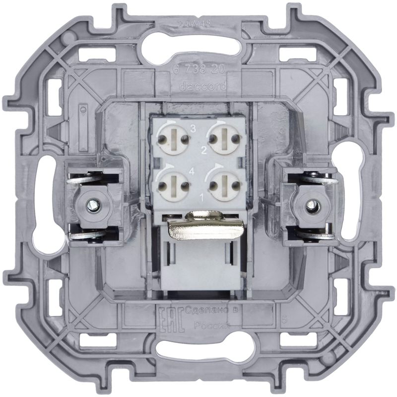  Розетка телефонная Inspiria RJ11 механизм бел. IEK 673820 фото в каталоге от BTSprom.by