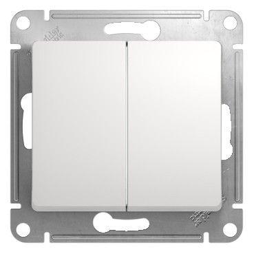 переключатель проходной 2-кл. сп glossa 10а ip20 (сх. 6/2) 10ax механизм бел. se gsl000165 от BTSprom.by