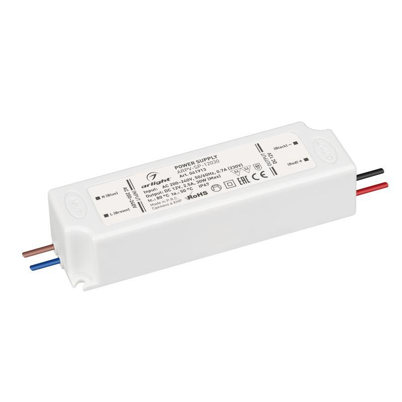 блок питания arpv-sp-12030 (12в 2.5а 30вт) (ip67 пластик) arlight 041913 от BTSprom.by