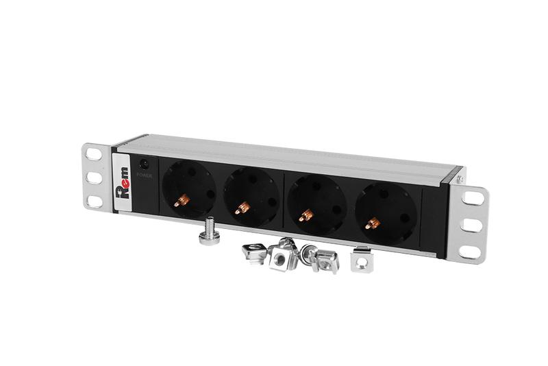 блок распределения питания r-10-4s-i-220-z 4хschuko c14 10а базов. горизонт. rem 1462220 от BTSprom.by