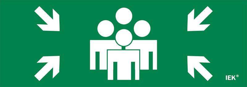 этикетка самоклеящаяся 280х100мм "место сбора" iek lpc10-1-28-10-msts от BTSprom.by