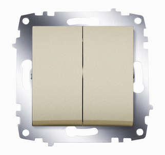 выключатель 2-кл. 1мод. сп cosmo 10а ip20 механизм титаниум abb 619-011400-202 от BTSprom.by