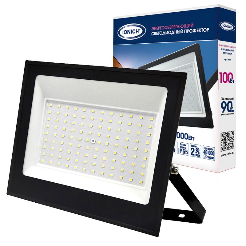прожектор светодиодный iflsled-dob-100-865-bl-ip65 ionich 1479 от BTSprom.by