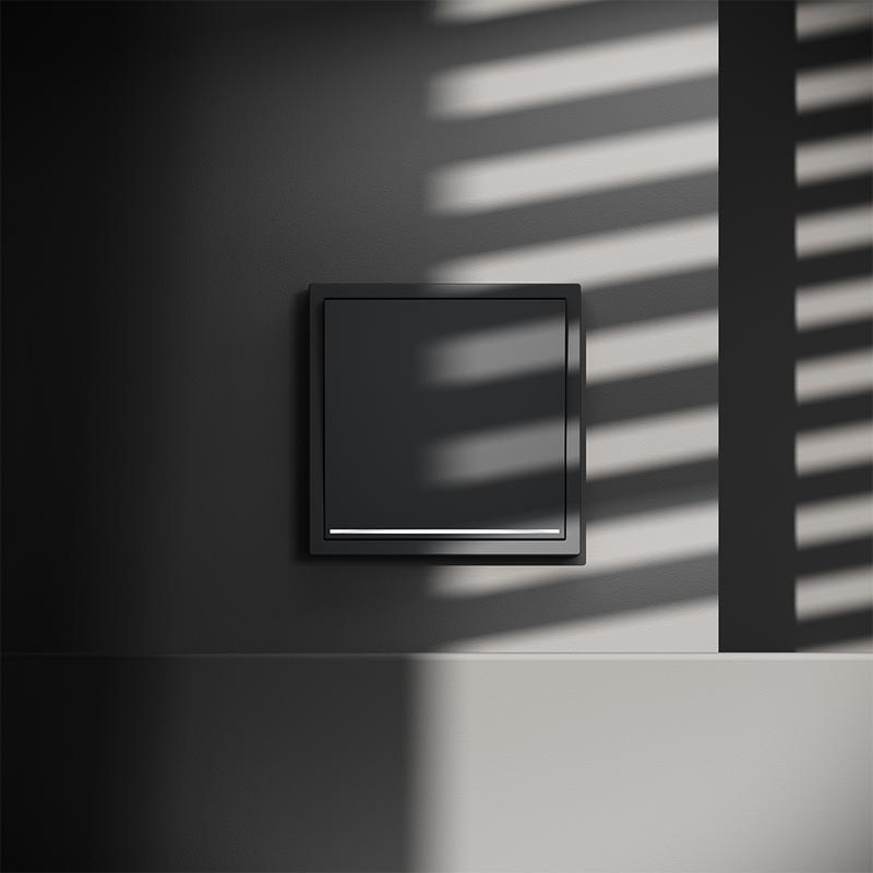  Переключатель проходной 1-кл. СП S70 10А с подсветкой механизм графит Voltum VLS010407 фото в каталоге от BTSprom.by