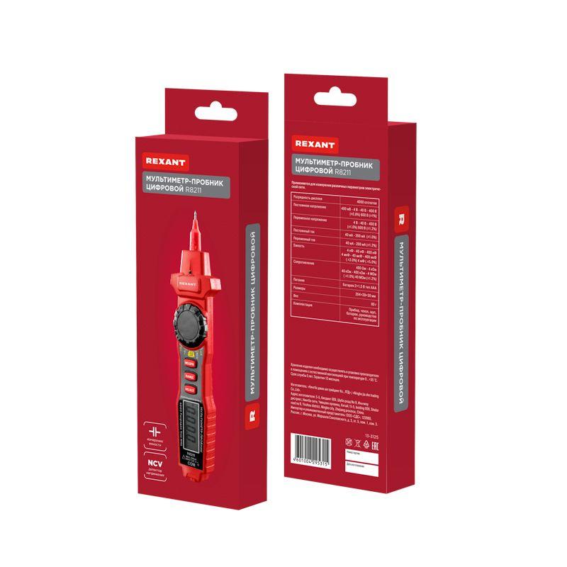  Мультиметр-пробник цифровой R8211 Rexant 13-3125 фото в каталоге от BTSprom.by