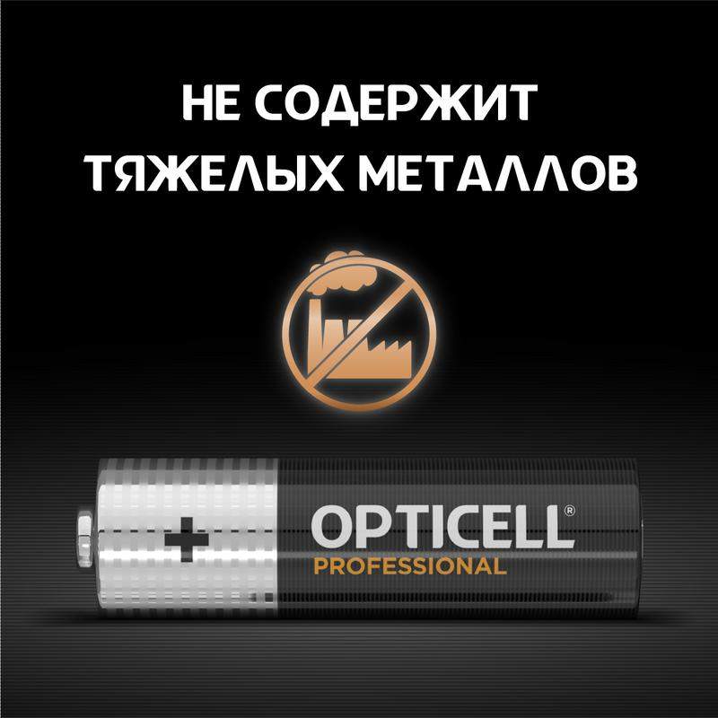  Элемент питания алкалиновый AA/LR6 (блист. 4шт) Professional Opticell 5052001 фото в каталоге от BTSprom.by