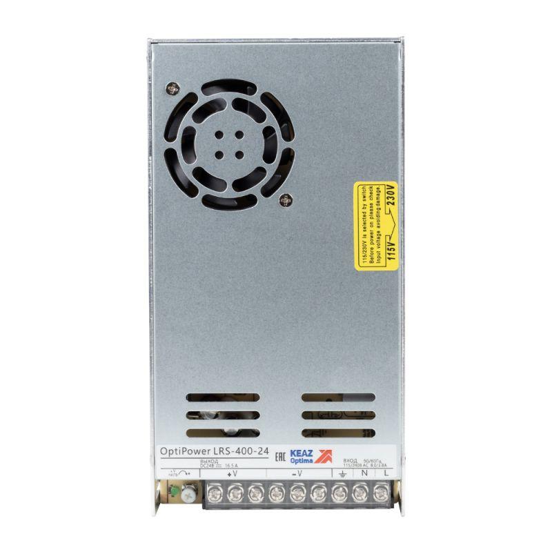 блок питания панельный optipower lrs 400-24 16.6a кэаз 328891 от BTSprom.by