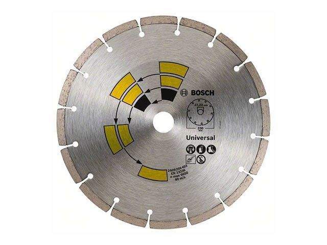 алмазный круг 230х22 мм универс. сегмент. diy universal bosch (сухая резка) 2609256403 от BTSprom.by