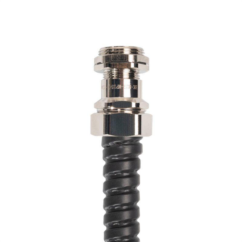  Ввод кабельный для металлорукава ВК-М16(4-8мм)-МР12 латунный Fortisflex 87945 фото в каталоге от BTSprom.by