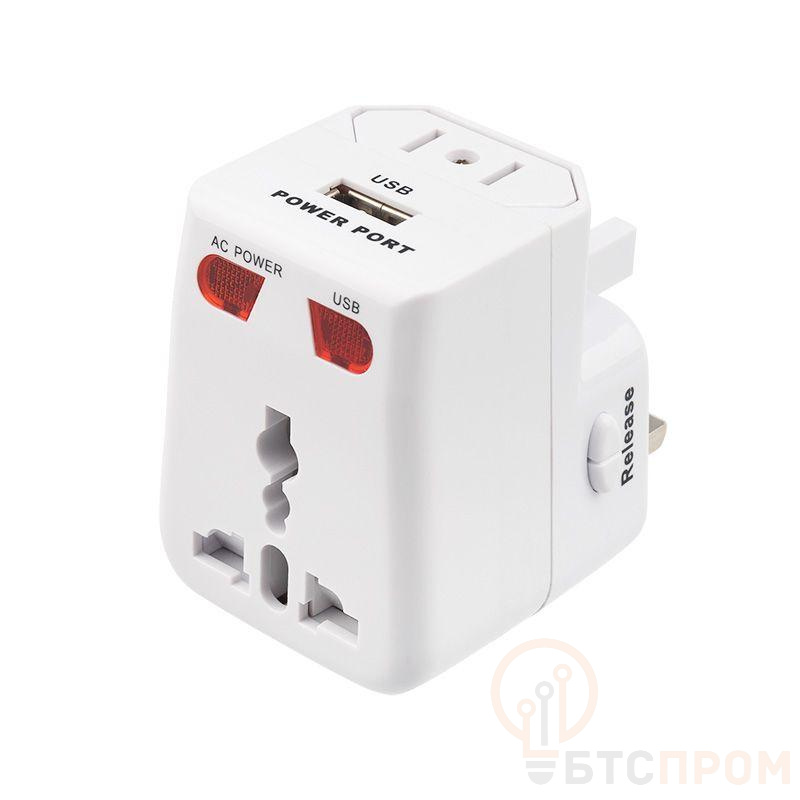 Адаптер сетевой "Путешественник" с USB Rexant 11-1051 фото в каталоге от BTSprom.by  Адаптер сетевой "Путешественник" с USB Rexant 11-1051 фото в каталоге от BTSprom.by