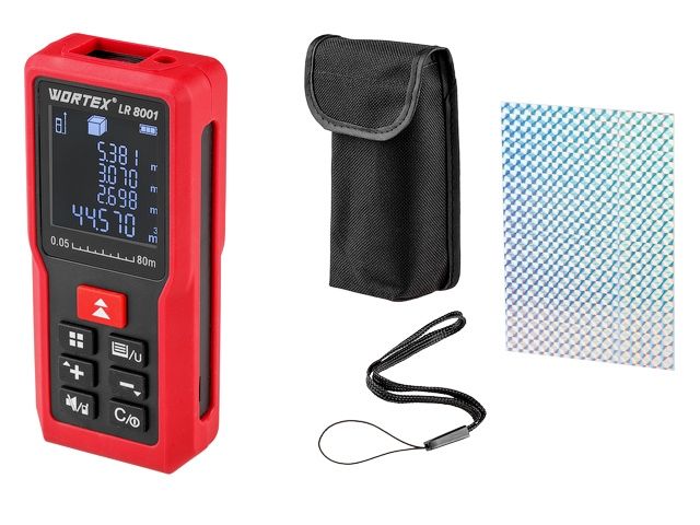 дальномер лазерный wortex lr 8001 в кор., 0.05 - 80 м, +/- 2 мм/м lr8001002723 от BTSprom.by