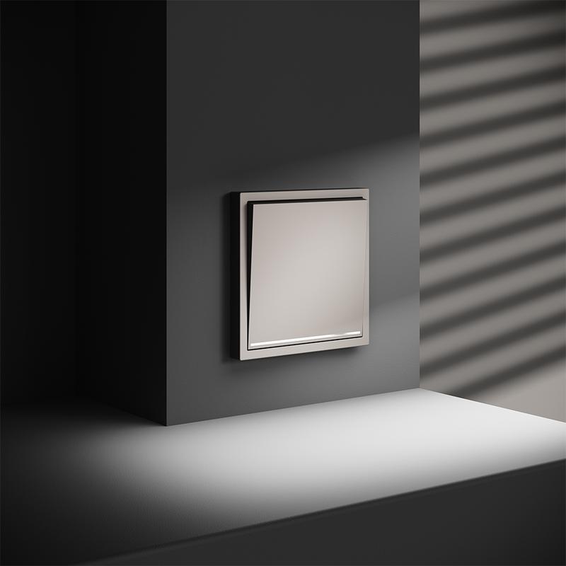  Выключатель 1-кл СП S70 10А с подсветкой механизм кашемир Voltum VLS010203 фото в каталоге от BTSprom.by