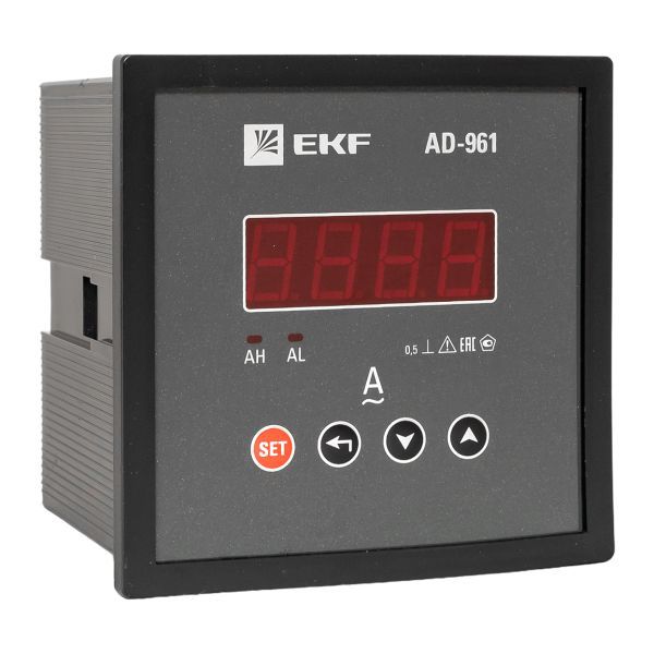 амперметр цифровой ad-961 1ф на панель 96х96 ekf ad-961 от BTSprom.by