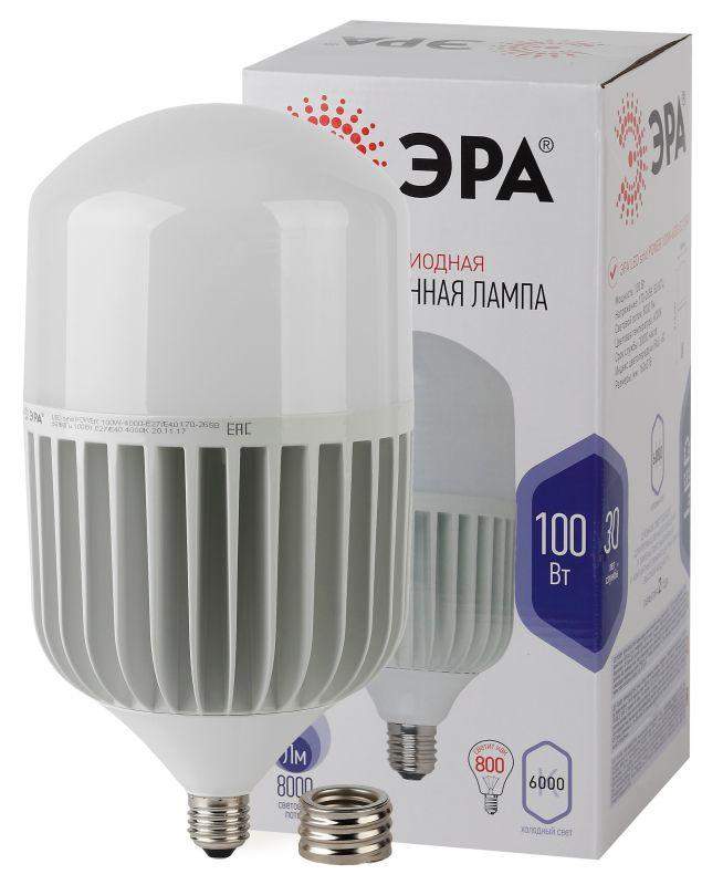 лампа светодиодная std led power t160-100w-6500-e27/e40 100вт колокол холод. бел. эра б0059726 от BTSprom.by