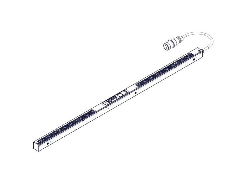  Блок распределения питания Uniprom управляемый 0U 240В 1ф 16А 36хC13 6хC19 3 модуля кабель IEC309 SE UP8952 фото в каталоге от BTSprom.by