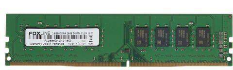  Память оперативная FL2666D4U19S-16G DIMM 16GB 2666 DDR4 CL 19 (2Gbх8) Foxline 1000630652 фото в каталоге от BTSprom.by