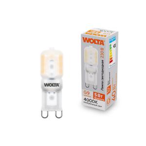 лампа светодиодная 5вт 4000к g9 wolta wstd-jcd-5w4kg9-p от BTSprom.by