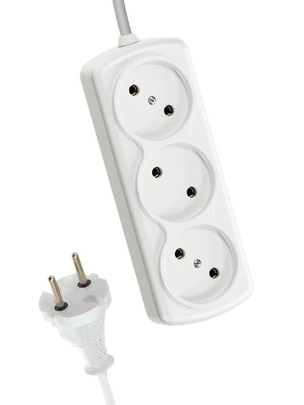 удлинитель 3х7м 6а ip20 пвс 2х0.75 космос yksm7m-3g(6a)s от BTSprom.by