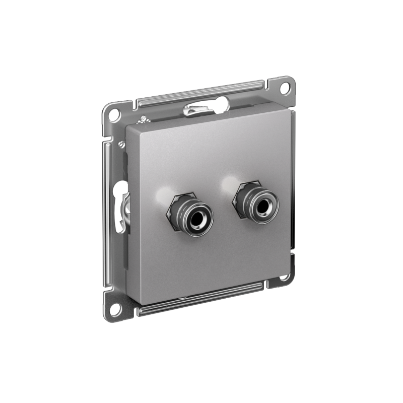 розетка аудио 2-м atlasdesign алюм. se atn000387 от BTSprom.by