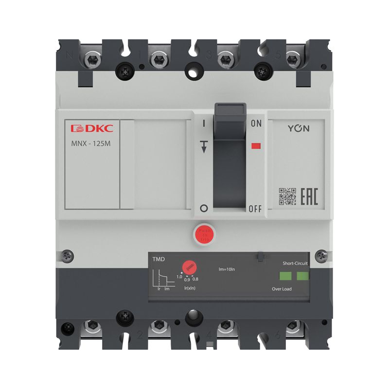  Выключатель автоматический 4P 63А 100кА pro MNX125M при AC415V расцепитель TMD YON MNX125M4PTMD0063 фото в каталоге от BTSprom.by