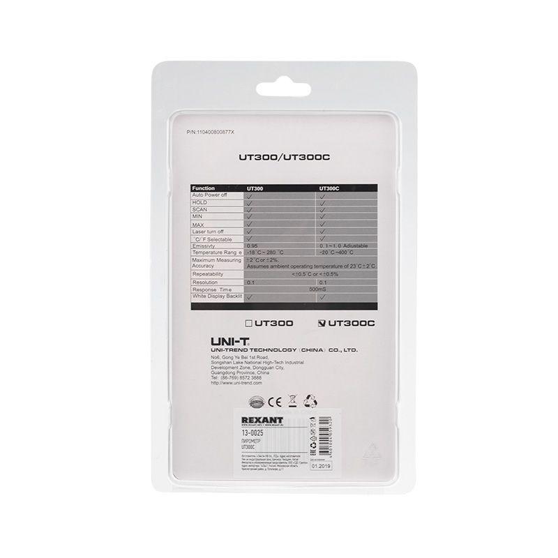  Пирометр UT300C UNI-T 13-0025 фото в каталоге от BTSprom.by