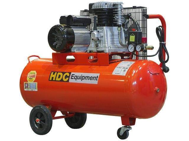 компрессор hdc hd-a101 ременной (396 л/мин, 10 атм, ременной, масляный, ресив. 100 л, 220 в, 2.20 квт) (hdc equipment) от BTSprom.by