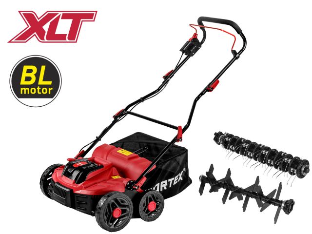 аккум. аэратор-скарификатор wortex cae 3736 all1 xlt solo бесщёт.двиг., 18в+18в, шир. 37 см (вал для аэрации, вал для скарификации, 5 рег.высоты, 45 л травосборник) 1334876 от BTSprom.by