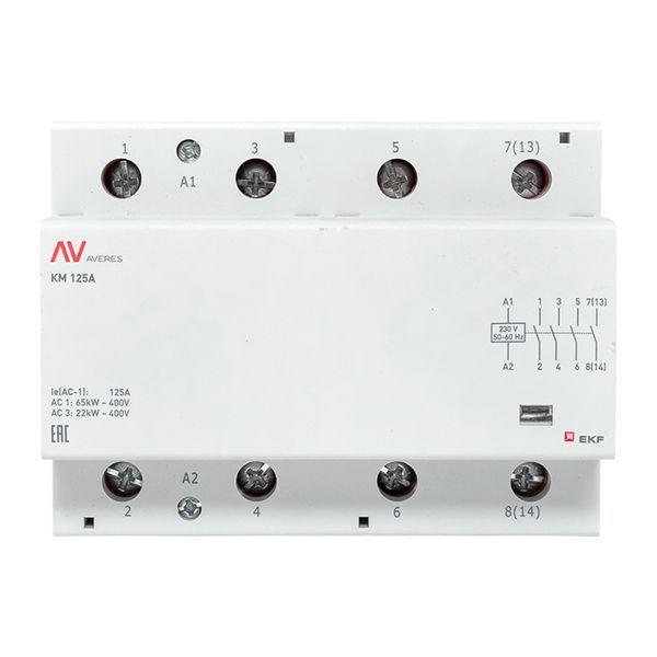  Контактор модульный КМ 125А 4NO 230VAC (6 мод.) AVERES EKF km-av-6-125-40-230V фото в каталоге от BTSprom.by