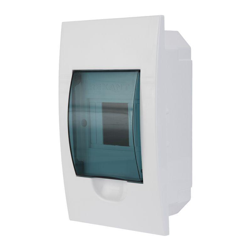  Бокс ЩРВ-П-4 IP41 пластик. бел. Rexant 11-0204 фото в каталоге от BTSprom.by