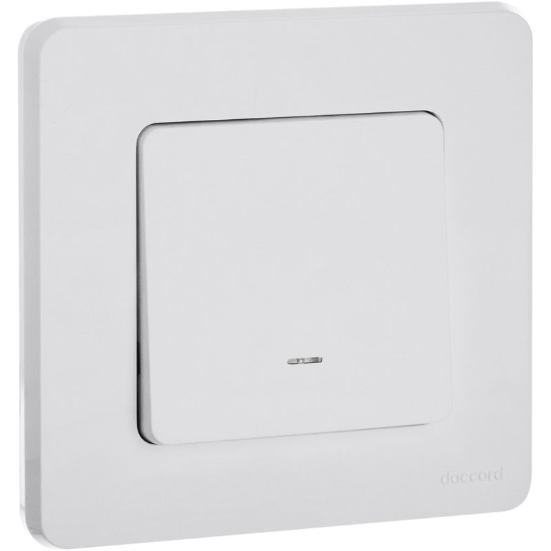  Переключатель 1-кл. Inspiria 10А IP20 250В 10AX с подсветкой/индикацией механизм бел. IEK 673660 фото в каталоге от BTSprom.by