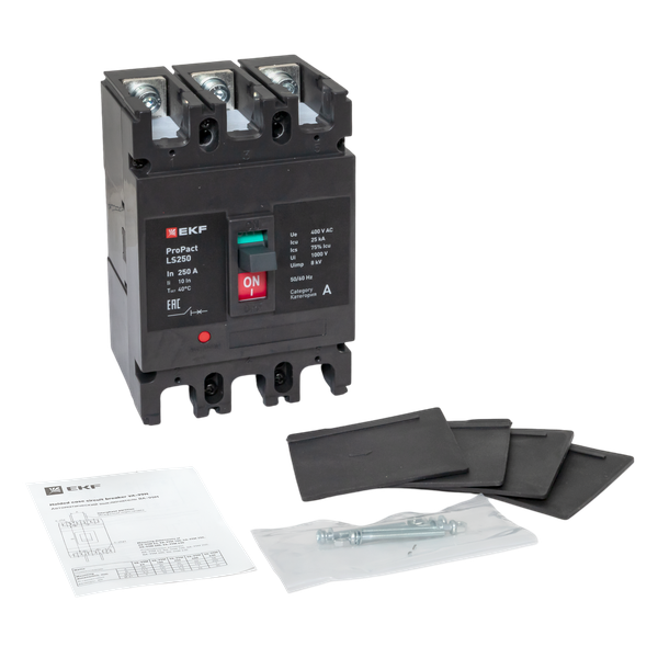  Выключатель автоматический LS250 25кА 3P 250А ProPact EKF mccb-250-25-3-250-ls фото в каталоге от BTSprom.by