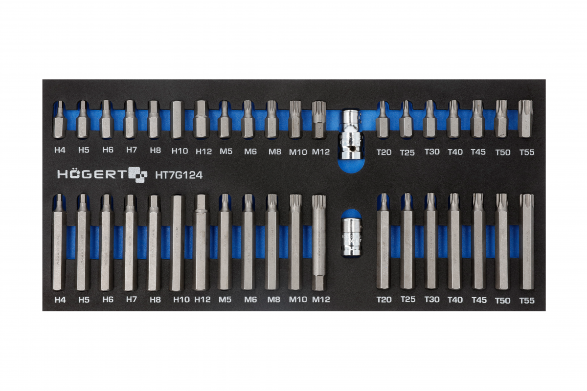 hoegert набор бит 40 шт., ложемент eva от BTSprom.by