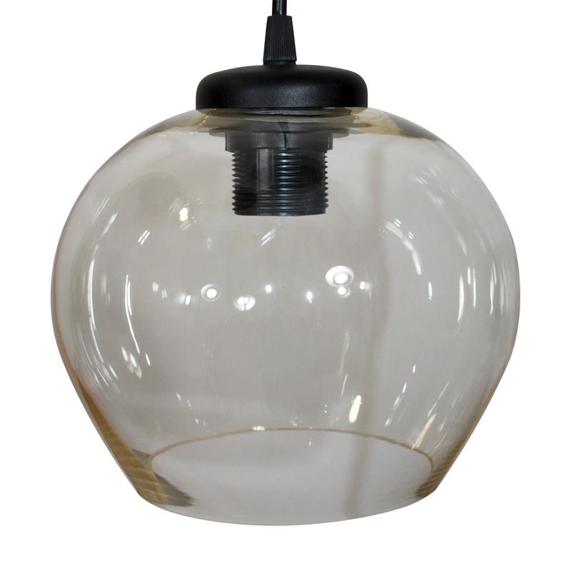  Светильник НСБ 01-3х60-130 "Мила" 231 прозр. корич./шнур черн./осн.черн. (инд.упак.) Элетех 1005404101 фото в каталоге от BTSprom.by