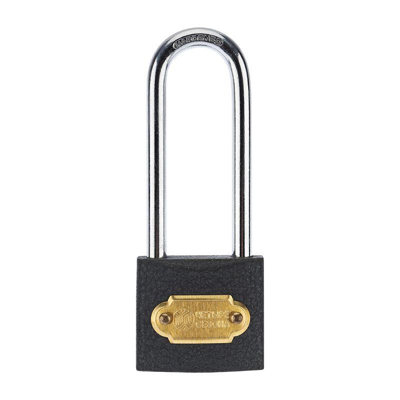  Замок навесной "Чугун" 32мм длинная дужка ЧЕТЫРЕ СЕЗОНА 79-0023 фото в каталоге от BTSprom.by