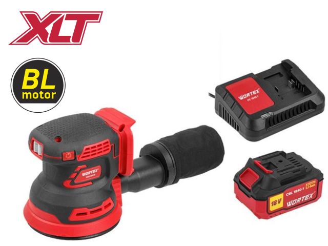 аккум. эксцентриковая шлифмашина wortex cos 1218 e в кор. all1 xlt c акб и з/у в кор. бесщёт., 18в, (регул. об., амплитуда колебаний: 3,6 мм) 1334403 от BTSprom.by