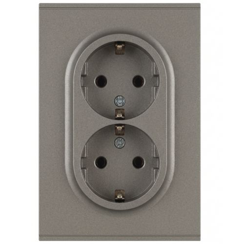 розетка 2-м с заземл. сп 16а ip20 250в arktik титан эра б0070450 от BTSprom.by