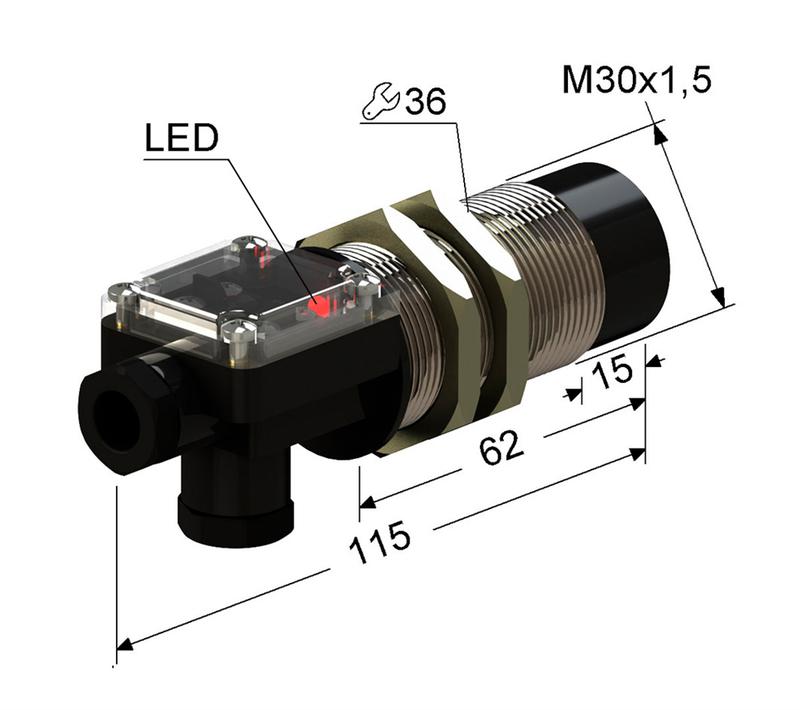 выключатель бесконтактный ps2-30m115-15n11-t (вб2.30м.115.15.1.1.т) мега-к a8010-79680206 от BTSprom.by