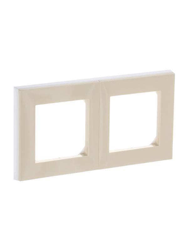  Рамка Levit 2п сл. кость/бел. ABB 2CHH015020A6017 фото в каталоге от BTSprom.by