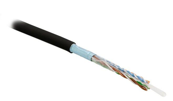 кабель витая пара экранир. f/utp кат.5e 4 пары 24 awg ож solid экран-фольга pvc -20град.c-+75град.c futp4-c5e-s24-in-pvc-bk-305 гарантия: 15 лет компонентн. / 25 лет системн. черн. (уп.305м) hyperline 444620 от BTSprom.by